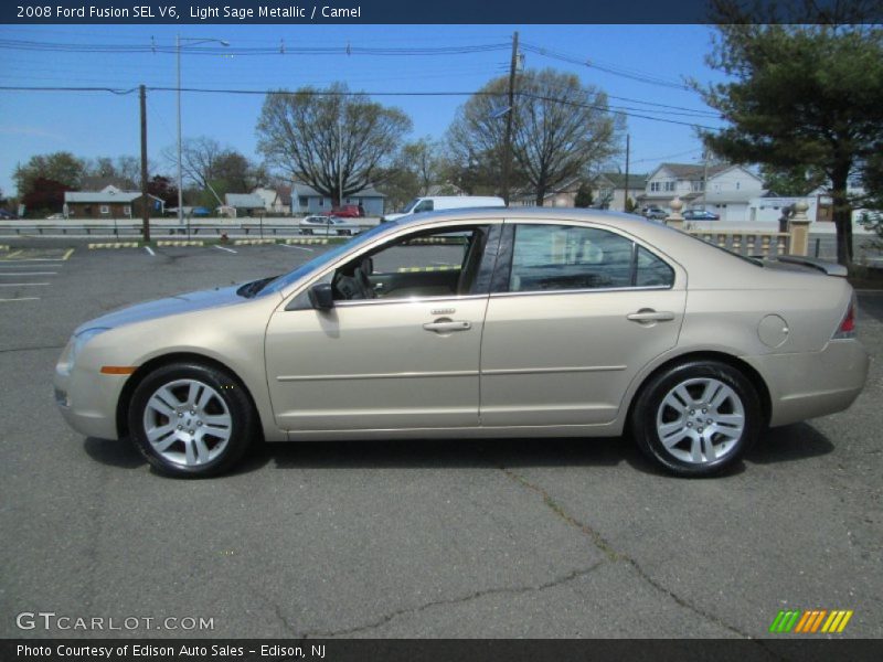 Light Sage Metallic / Camel 2008 Ford Fusion SEL V6