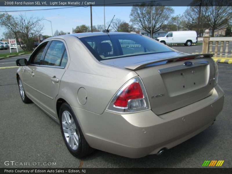 Light Sage Metallic / Camel 2008 Ford Fusion SEL V6