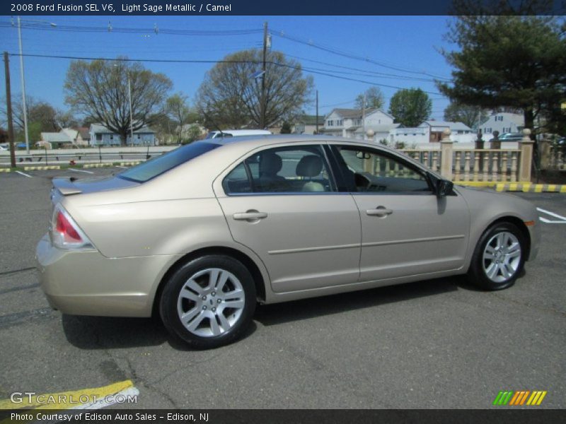 Light Sage Metallic / Camel 2008 Ford Fusion SEL V6