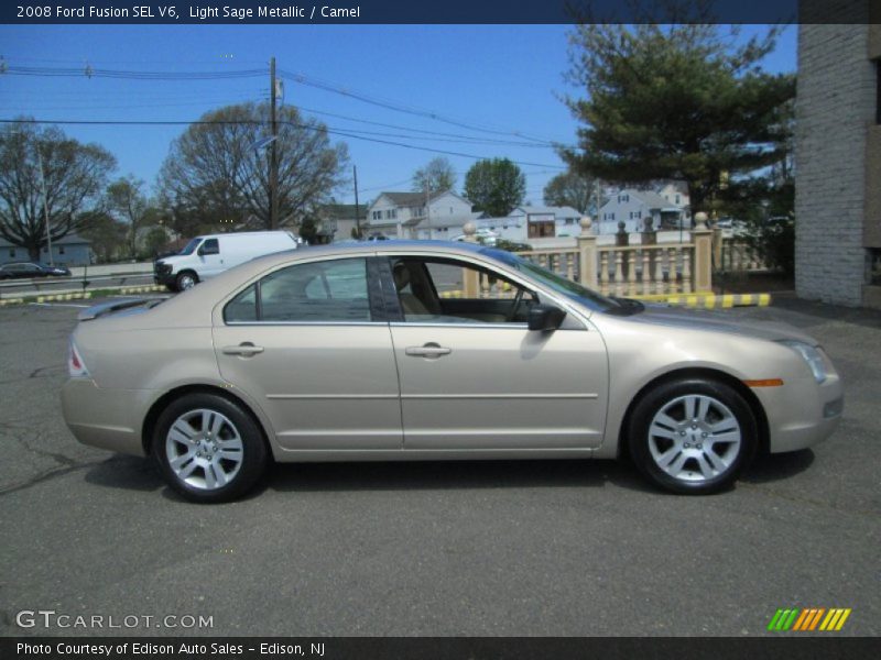 Light Sage Metallic / Camel 2008 Ford Fusion SEL V6