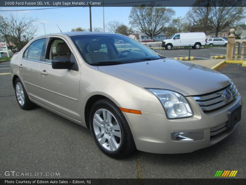 Light Sage Metallic / Camel 2008 Ford Fusion SEL V6