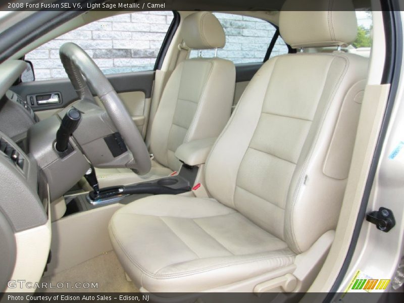 Light Sage Metallic / Camel 2008 Ford Fusion SEL V6