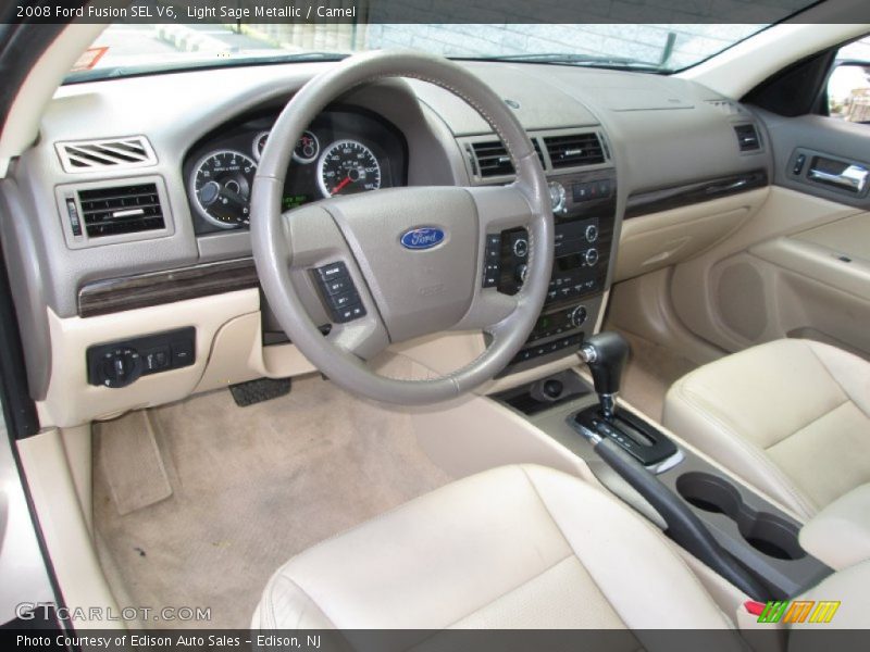 Light Sage Metallic / Camel 2008 Ford Fusion SEL V6