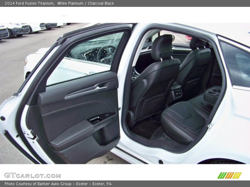 White Platinum / Charcoal Black 2014 Ford Fusion Titanium