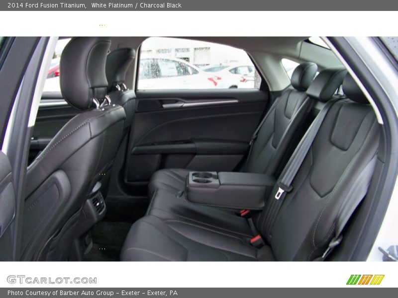 White Platinum / Charcoal Black 2014 Ford Fusion Titanium