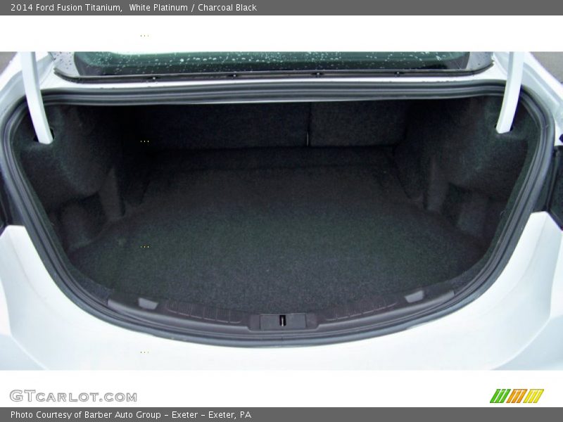 White Platinum / Charcoal Black 2014 Ford Fusion Titanium