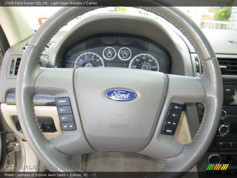 Light Sage Metallic / Camel 2008 Ford Fusion SEL V6