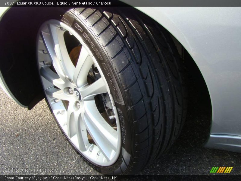 Liquid Silver Metallic / Charcoal 2007 Jaguar XK XK8 Coupe