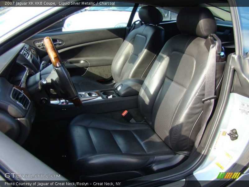 Liquid Silver Metallic / Charcoal 2007 Jaguar XK XK8 Coupe