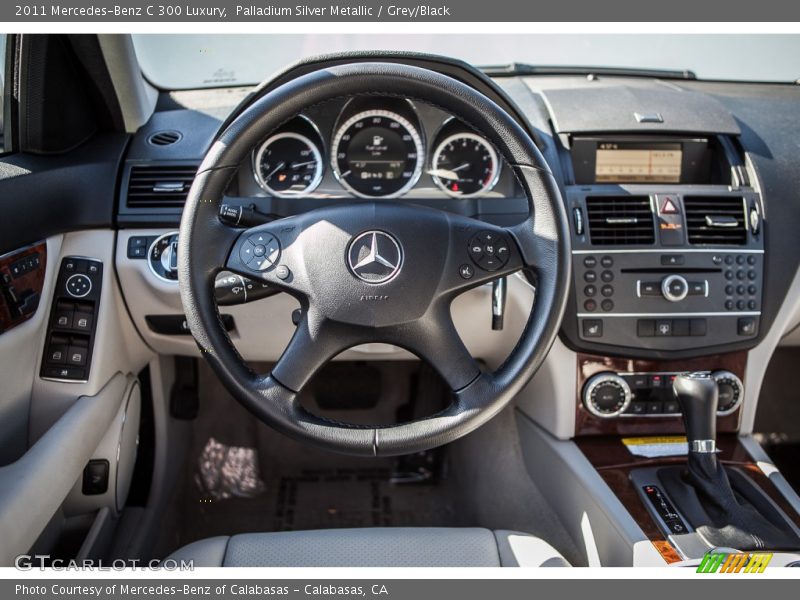 Palladium Silver Metallic / Grey/Black 2011 Mercedes-Benz C 300 Luxury