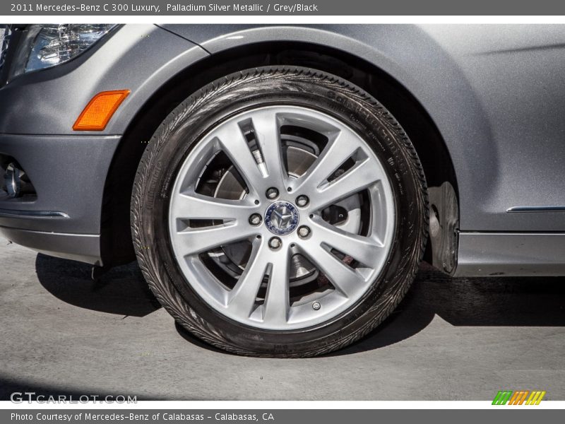Palladium Silver Metallic / Grey/Black 2011 Mercedes-Benz C 300 Luxury