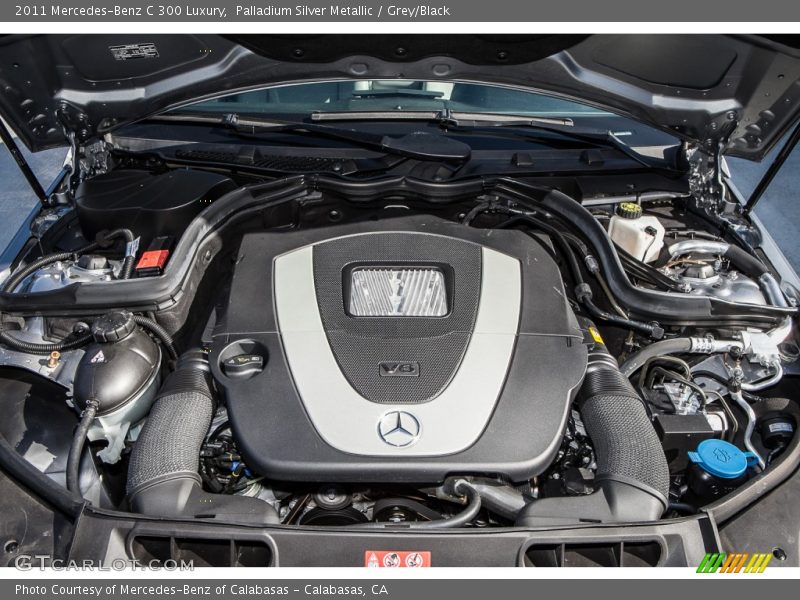 Palladium Silver Metallic / Grey/Black 2011 Mercedes-Benz C 300 Luxury