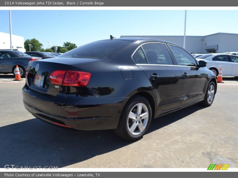 Black / Cornsilk Beige 2014 Volkswagen Jetta TDI Sedan