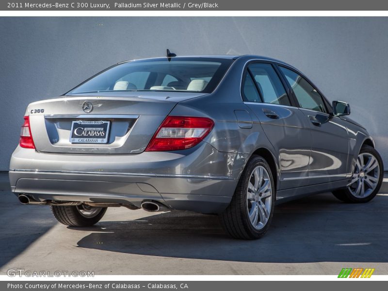 Palladium Silver Metallic / Grey/Black 2011 Mercedes-Benz C 300 Luxury