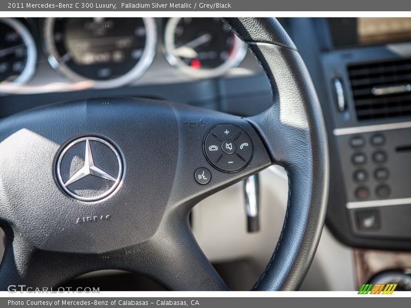 Palladium Silver Metallic / Grey/Black 2011 Mercedes-Benz C 300 Luxury