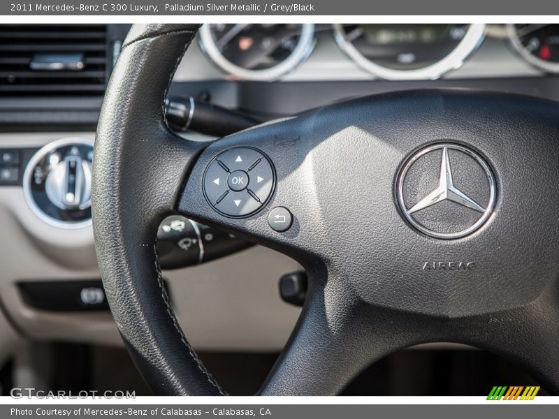 Palladium Silver Metallic / Grey/Black 2011 Mercedes-Benz C 300 Luxury
