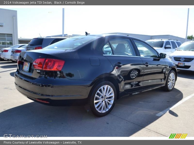 Black / Cornsilk Beige 2014 Volkswagen Jetta TDI Sedan