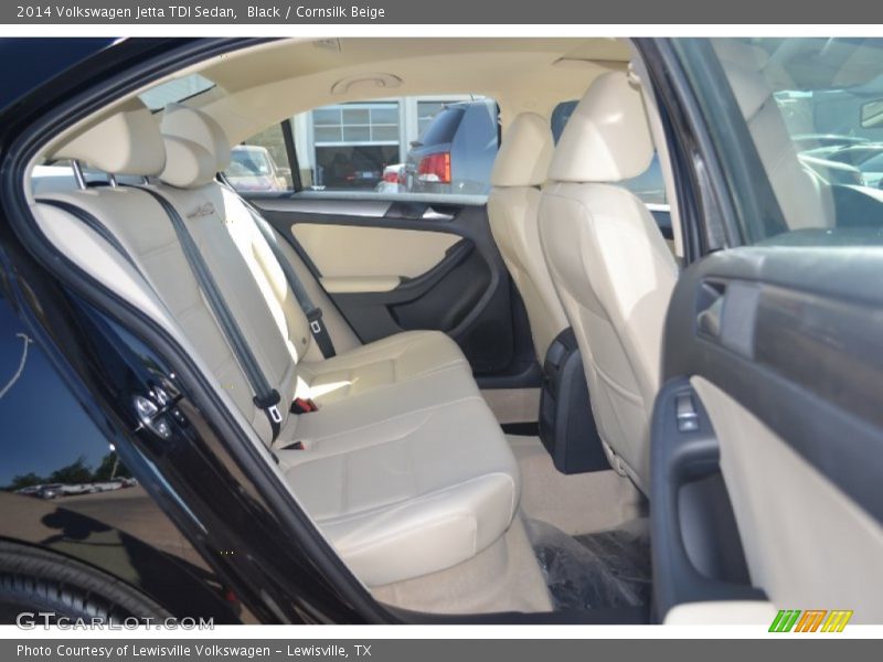 Black / Cornsilk Beige 2014 Volkswagen Jetta TDI Sedan