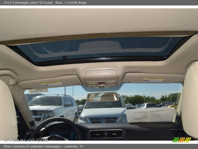 Black / Cornsilk Beige 2014 Volkswagen Jetta TDI Sedan