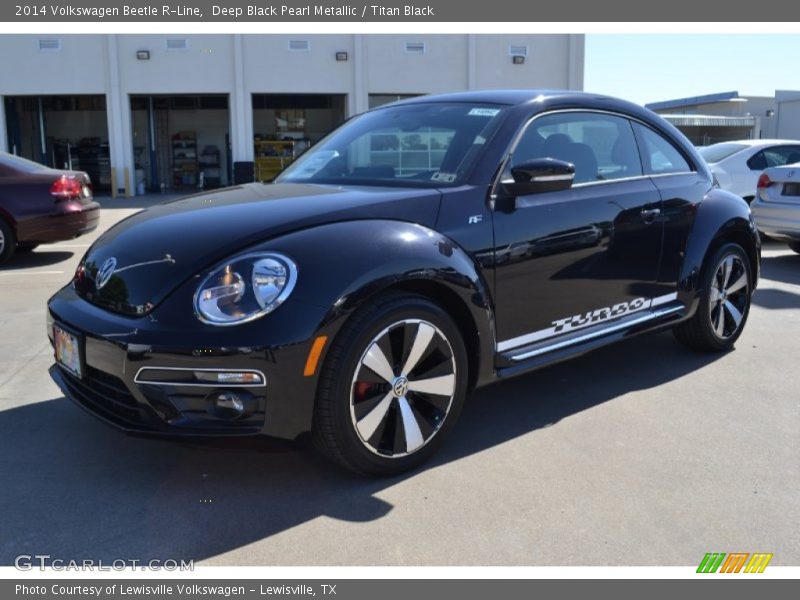 Deep Black Pearl Metallic / Titan Black 2014 Volkswagen Beetle R-Line