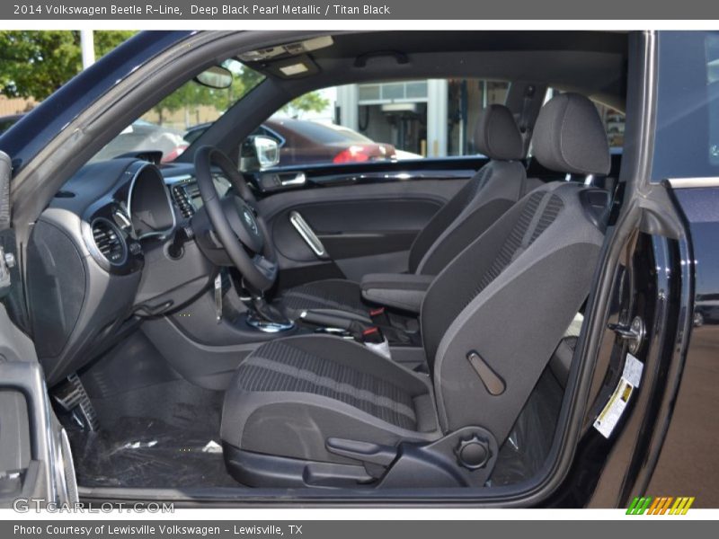 Deep Black Pearl Metallic / Titan Black 2014 Volkswagen Beetle R-Line