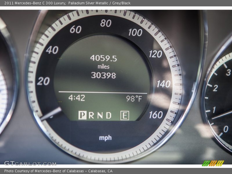 Palladium Silver Metallic / Grey/Black 2011 Mercedes-Benz C 300 Luxury