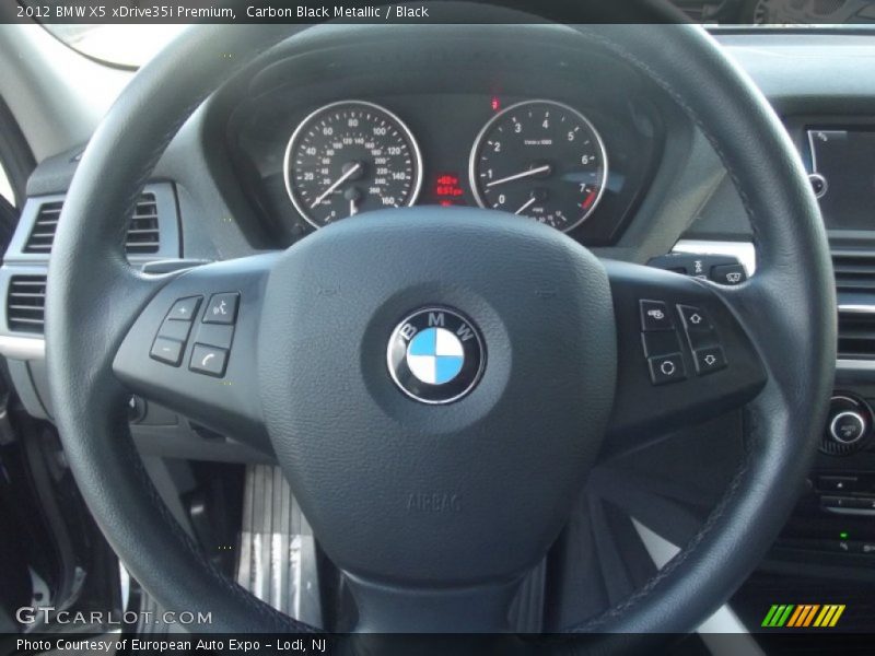 Carbon Black Metallic / Black 2012 BMW X5 xDrive35i Premium