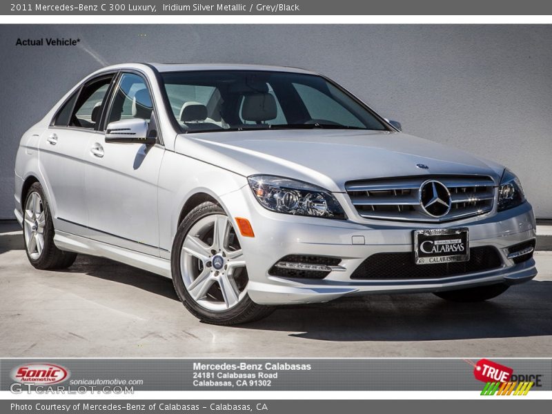 Iridium Silver Metallic / Grey/Black 2011 Mercedes-Benz C 300 Luxury