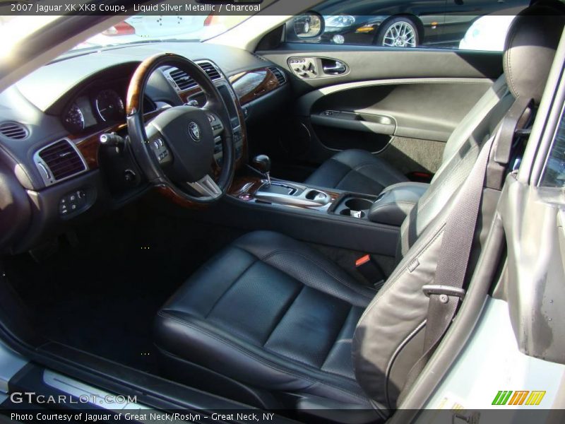 Liquid Silver Metallic / Charcoal 2007 Jaguar XK XK8 Coupe