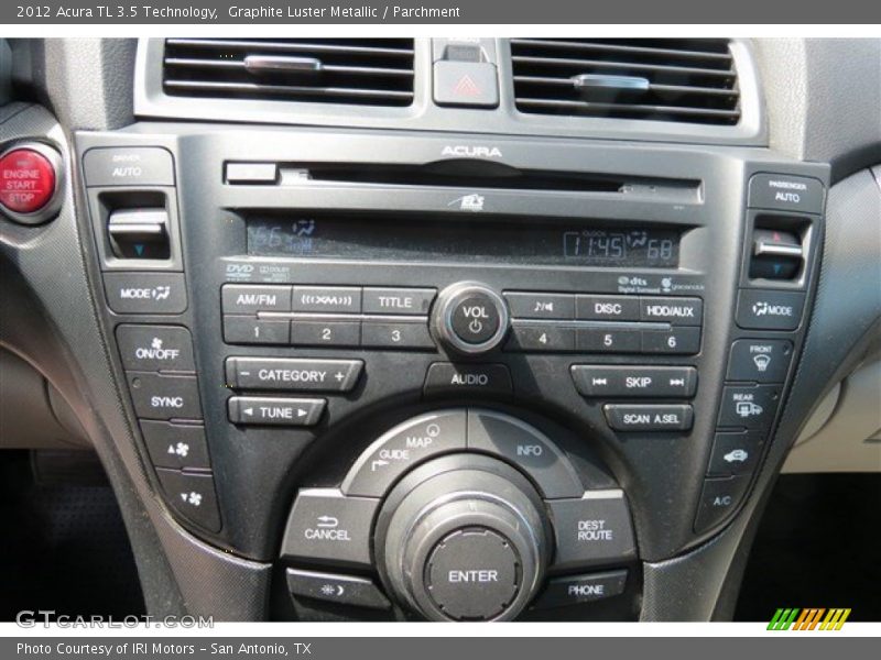 Graphite Luster Metallic / Parchment 2012 Acura TL 3.5 Technology