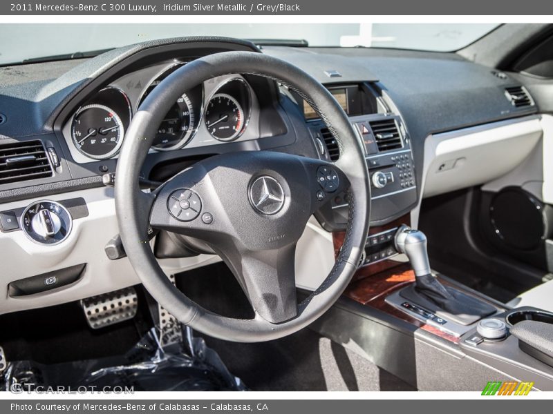 Iridium Silver Metallic / Grey/Black 2011 Mercedes-Benz C 300 Luxury