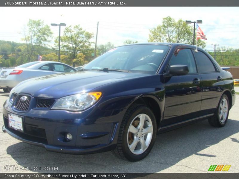 Regal Blue Pearl / Anthracite Black 2006 Subaru Impreza 2.5i Sedan