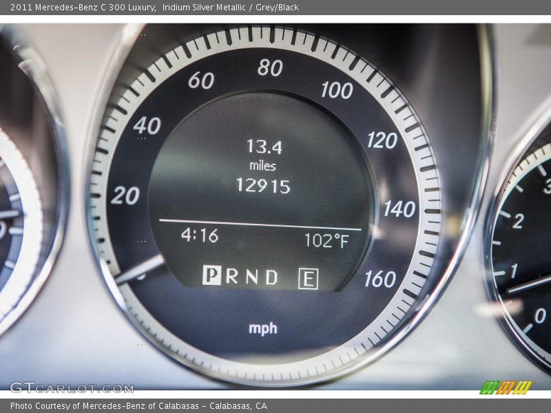 Iridium Silver Metallic / Grey/Black 2011 Mercedes-Benz C 300 Luxury