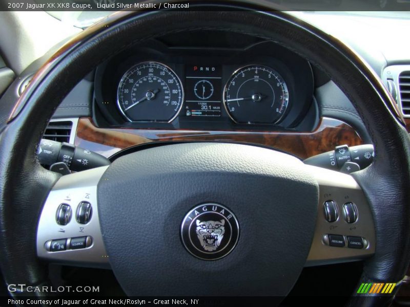 Liquid Silver Metallic / Charcoal 2007 Jaguar XK XK8 Coupe