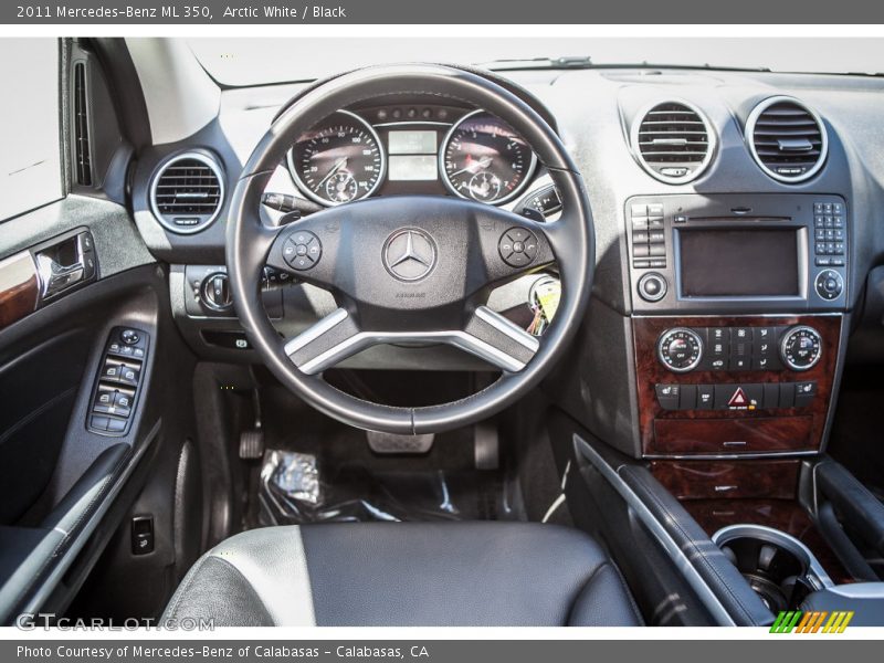 Arctic White / Black 2011 Mercedes-Benz ML 350