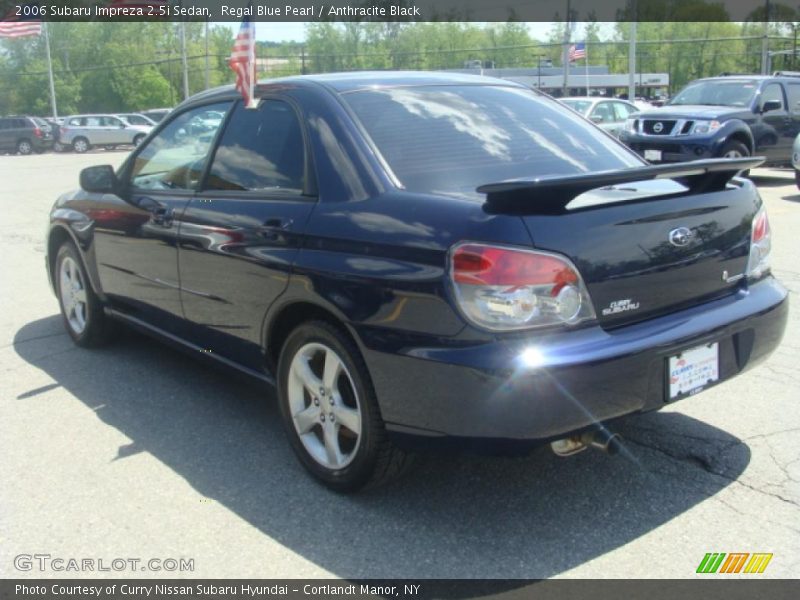 Regal Blue Pearl / Anthracite Black 2006 Subaru Impreza 2.5i Sedan