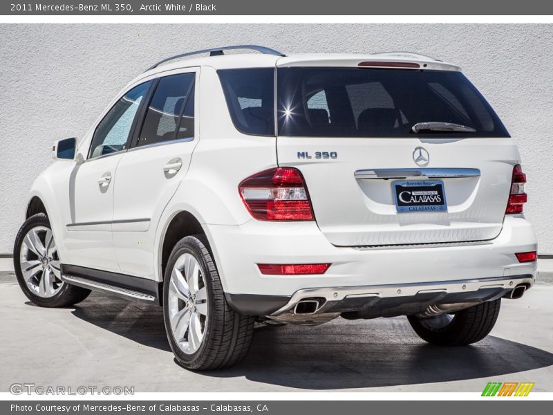 Arctic White / Black 2011 Mercedes-Benz ML 350