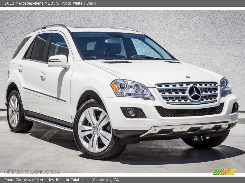 Arctic White / Black 2011 Mercedes-Benz ML 350
