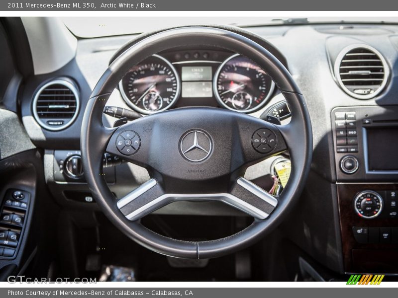 Arctic White / Black 2011 Mercedes-Benz ML 350