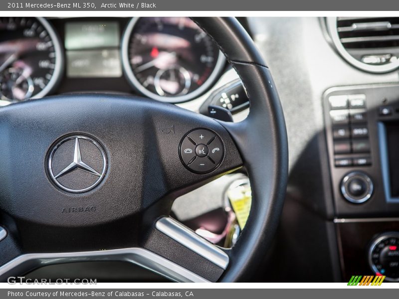 Arctic White / Black 2011 Mercedes-Benz ML 350