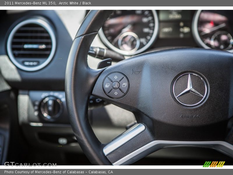 Arctic White / Black 2011 Mercedes-Benz ML 350