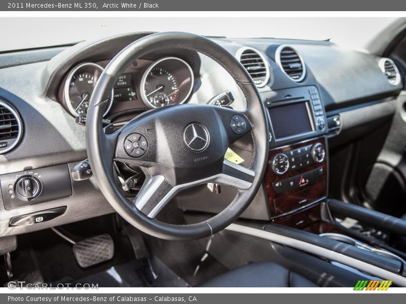 Arctic White / Black 2011 Mercedes-Benz ML 350