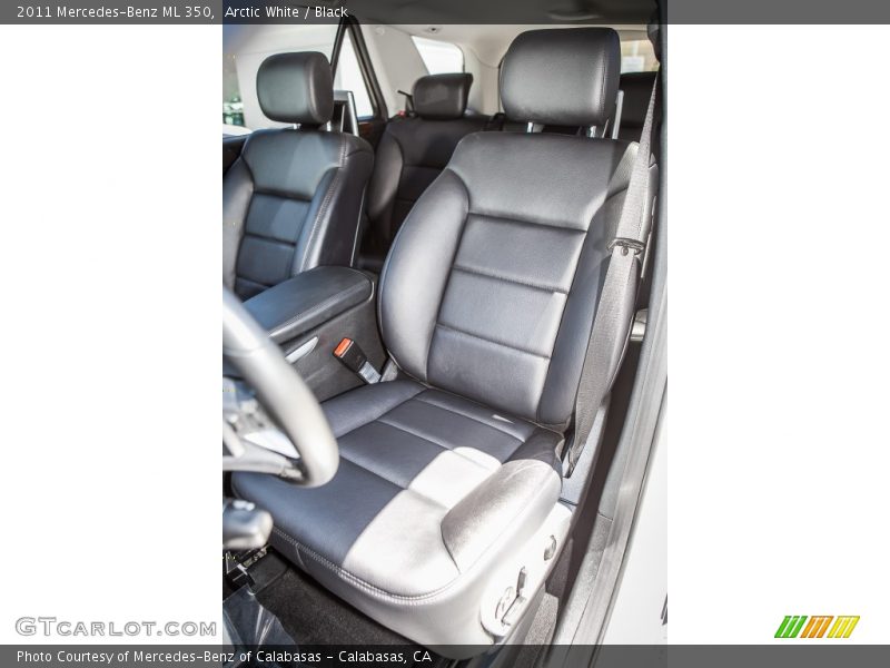 Arctic White / Black 2011 Mercedes-Benz ML 350