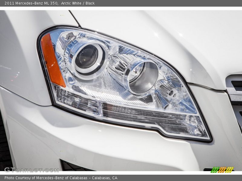 Arctic White / Black 2011 Mercedes-Benz ML 350