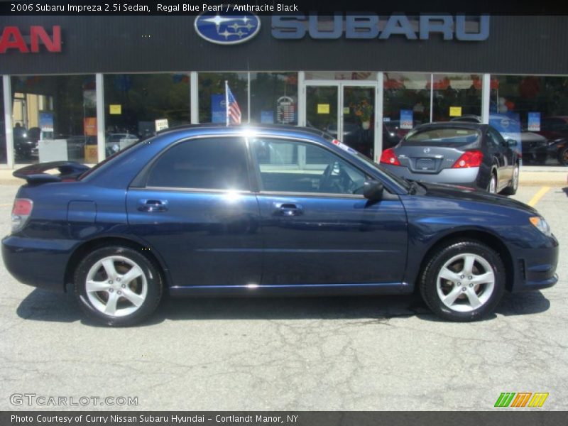 Regal Blue Pearl / Anthracite Black 2006 Subaru Impreza 2.5i Sedan