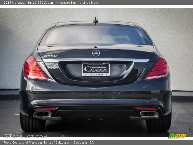 Anthracite Blue Metallic / Black 2015 Mercedes-Benz S 550 Sedan