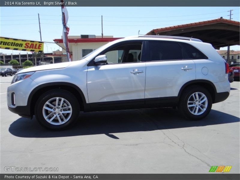 Bright Silver / Black 2014 Kia Sorento LX