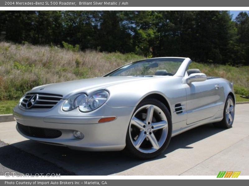 Brilliant Silver Metallic / Ash 2004 Mercedes-Benz SL 500 Roadster