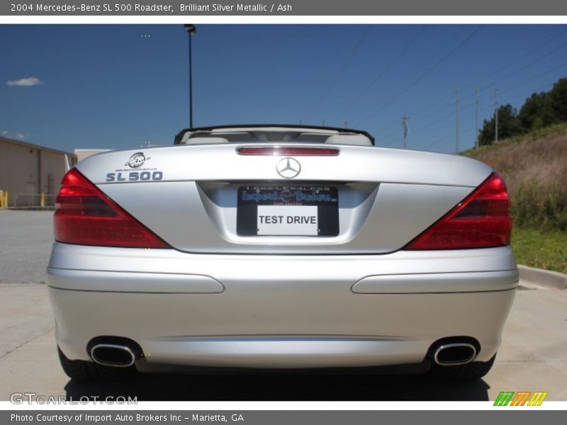 Brilliant Silver Metallic / Ash 2004 Mercedes-Benz SL 500 Roadster