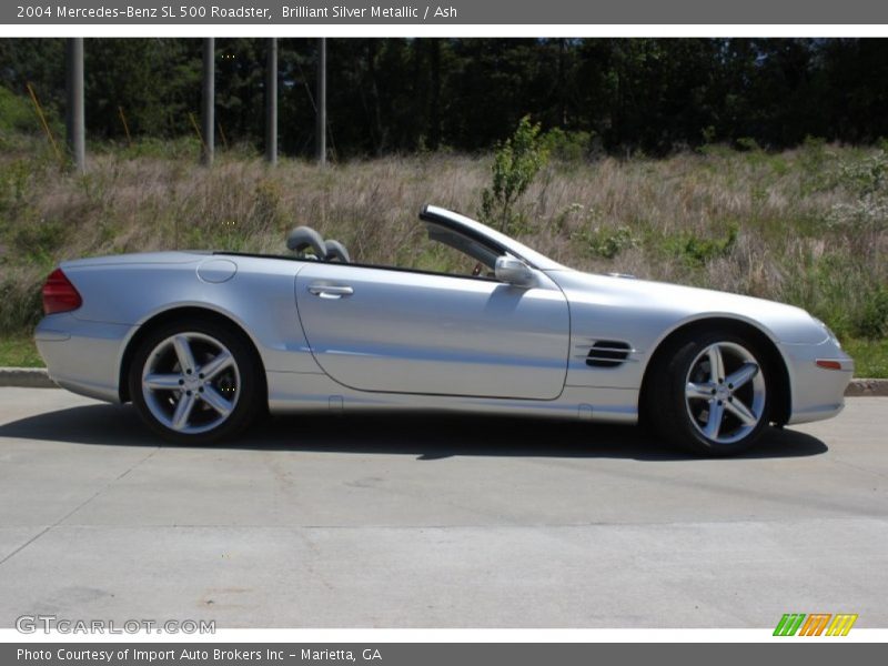 Brilliant Silver Metallic / Ash 2004 Mercedes-Benz SL 500 Roadster